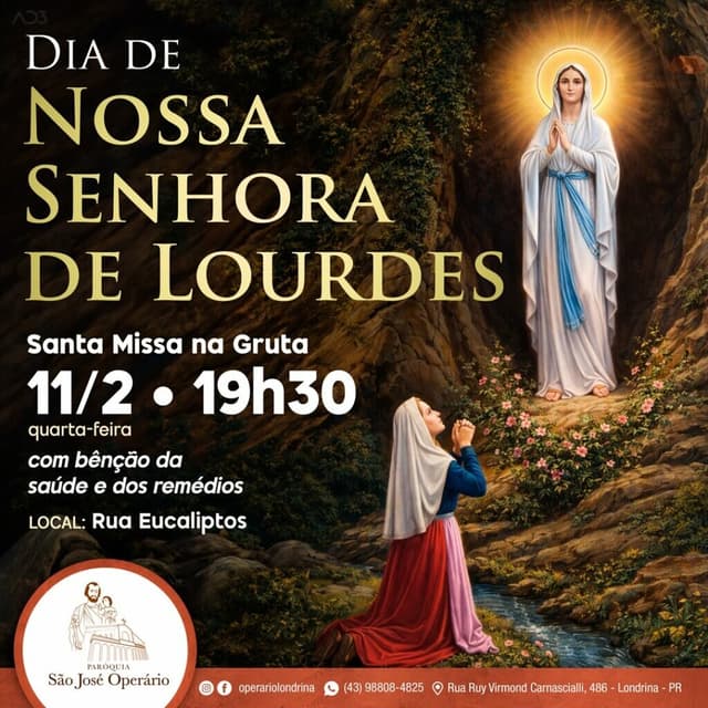 DIA DE NOSSA SENHORA DE LOURDES