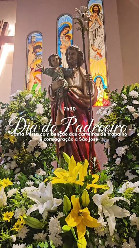 MISSA AS 7H30 ABRE AS COMEMORAÇÕES EM HONRA A SÃO JOSÉ OPERÁRIO