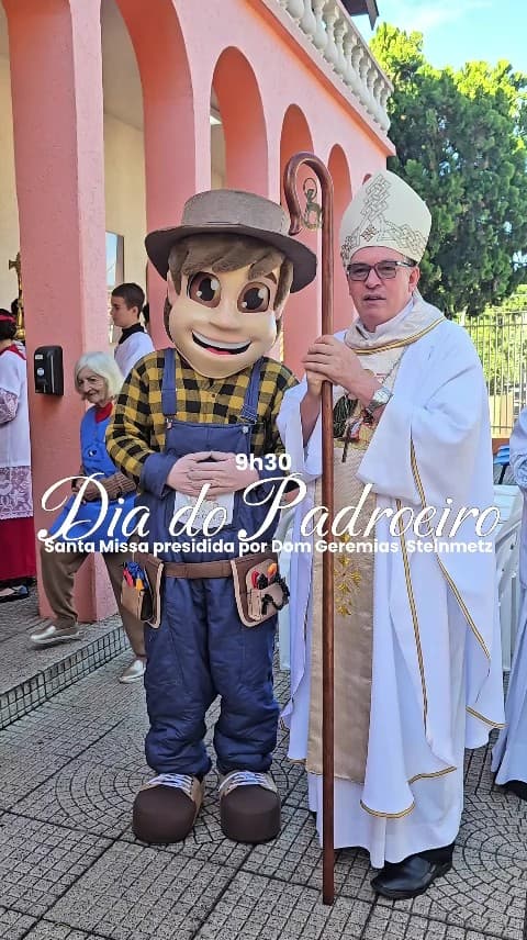 DOM GEREMIAS PRESIDIU A SEGUNDA MISSA NO DIA DO PADROEIRO